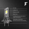 lampara led h7/h18 12v 20w kit x2 lucas