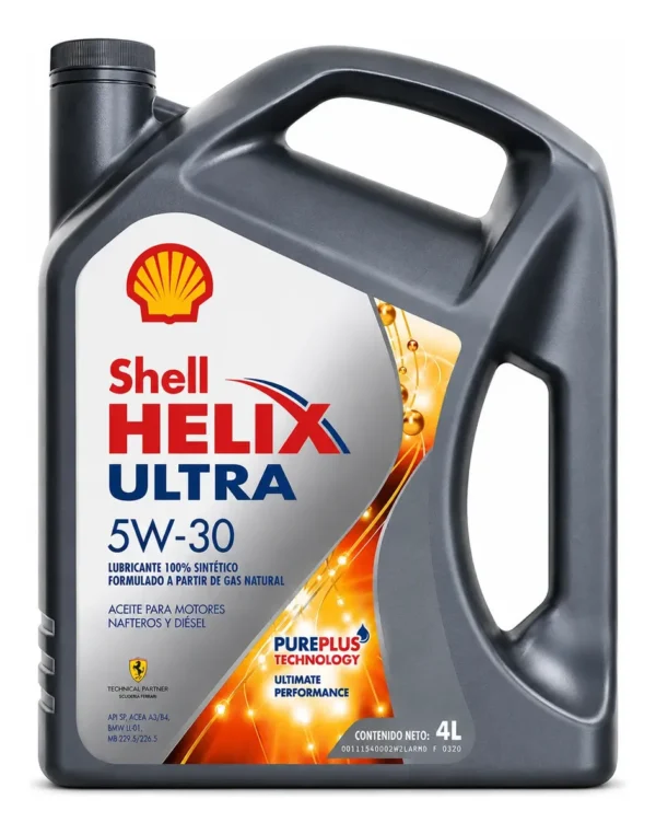 aceite 5w30 shell helix ultra x sintético x 4 litros