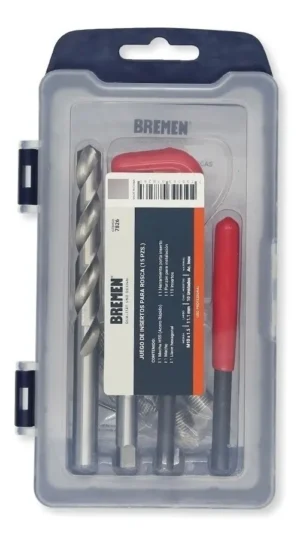 juego de insertos para rosca m6 x 1.00 (25 pzs) bremen
